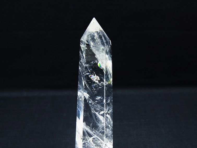 水晶 六角柱 ポイント 置物 一点物 142-10039