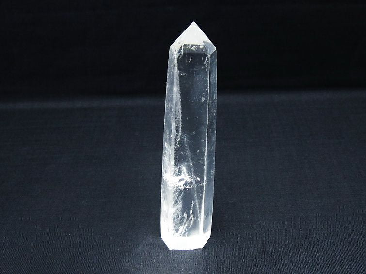 水晶 六角柱 ポイント 置物 一点物 142-10042