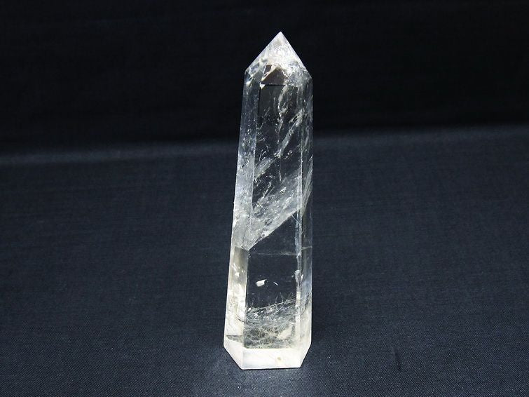 水晶 六角柱 ポイント 置物 一点物 142-10043