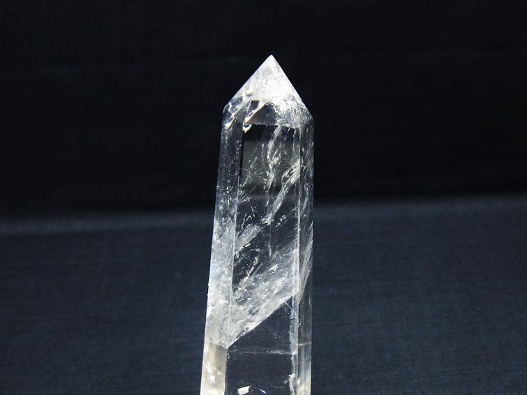 水晶 六角柱 ポイント 置物 一点物 142-10043