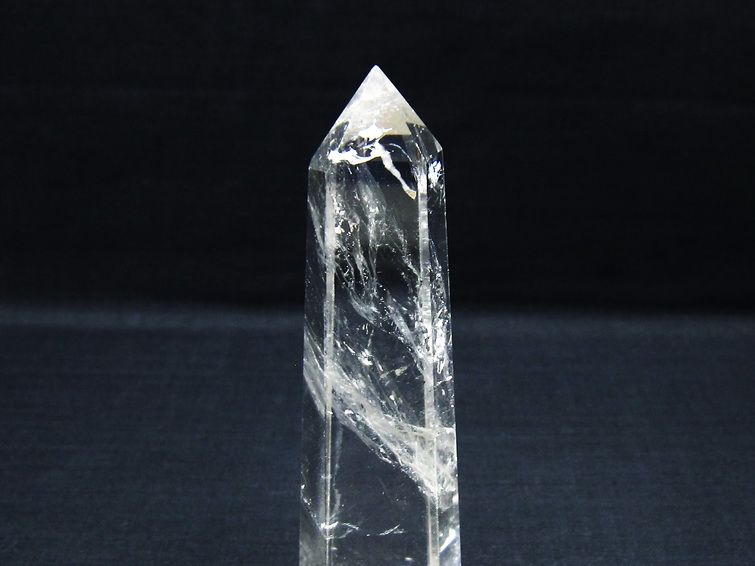 水晶 六角柱 ポイント 置物 一点物 142-10043