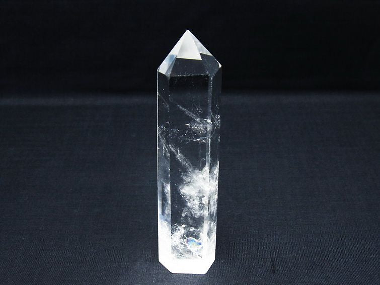 水晶 六角柱 ポイント 置物 一点物 142-10045