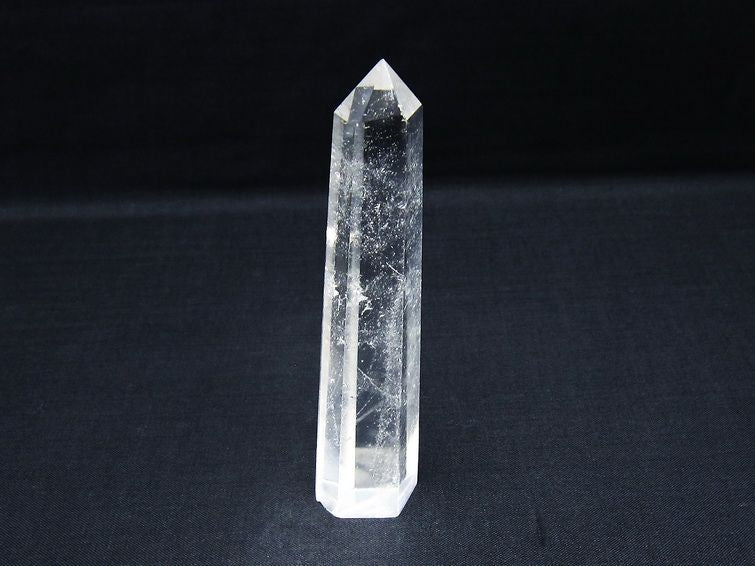 水晶 六角柱 ポイント 置物 一点物 142-10046