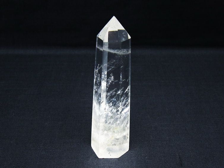 水晶 六角柱 ポイント 置物 一点物 142-10052