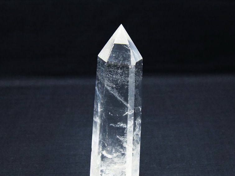 水晶 六角柱 ポイント 置物 一点物 142-10052