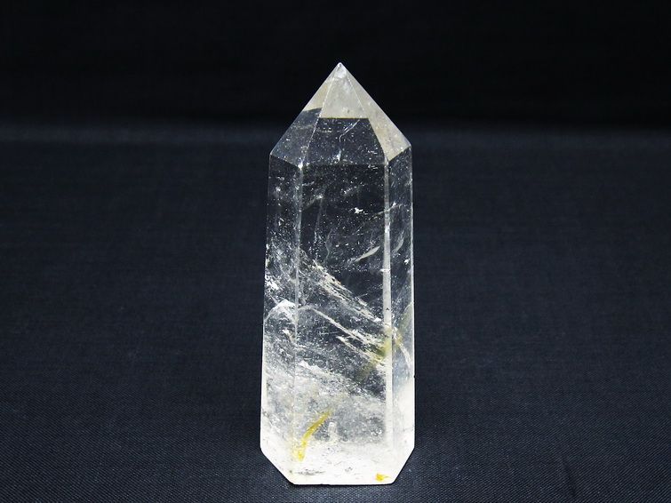 水晶 六角柱 ポイント 置物 一点物 142-10061