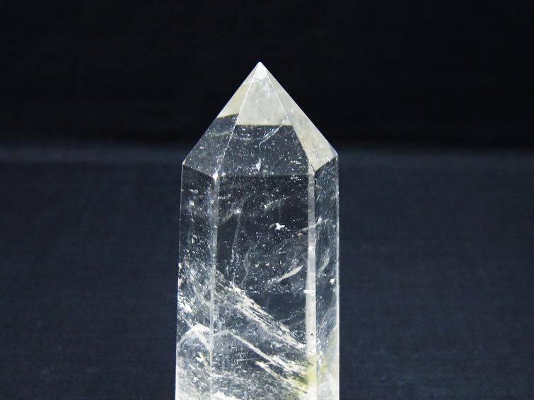 水晶 六角柱 ポイント 置物 一点物 142-10061