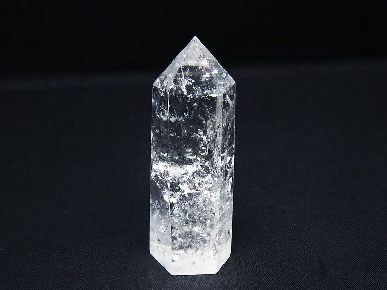 水晶 六角柱 ポイント 置物 一点物 142-10063