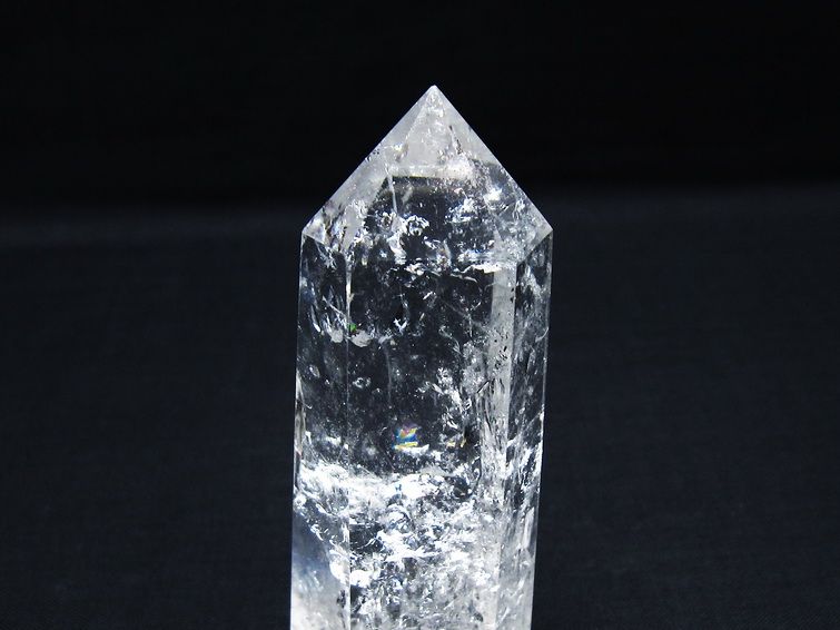 水晶 六角柱 ポイント 置物 一点物 142-10063