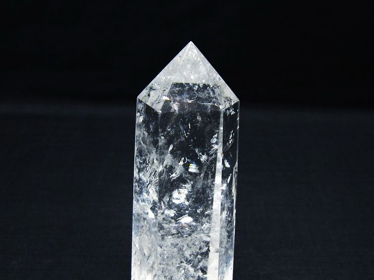 水晶 六角柱 ポイント 置物 一点物 142-10063