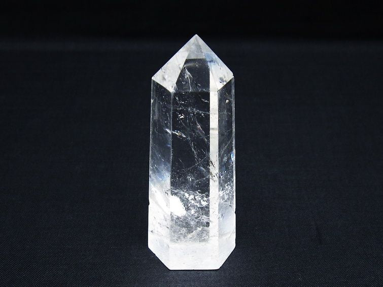 水晶 六角柱 ポイント 置物 一点物 142-10064