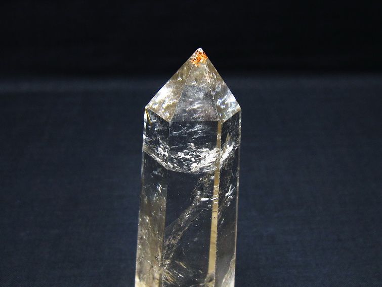 水晶 六角柱 ポイント 置物 一点物 142-10071