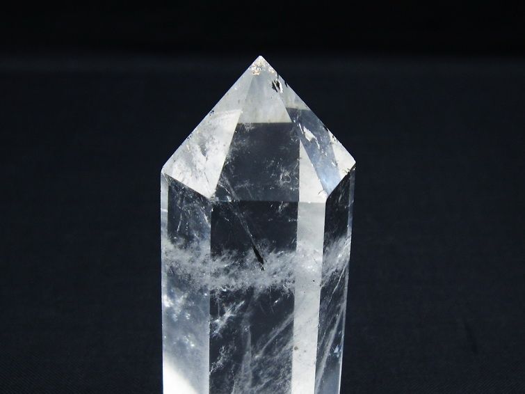 水晶 六角柱 ポイント 置物 一点物 142-10078