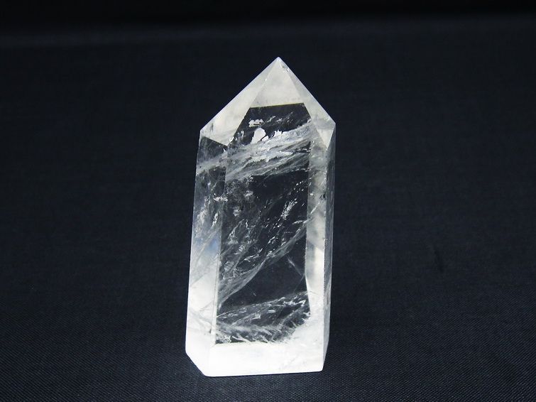 水晶 六角柱 ポイント 置物 一点物 142-10083