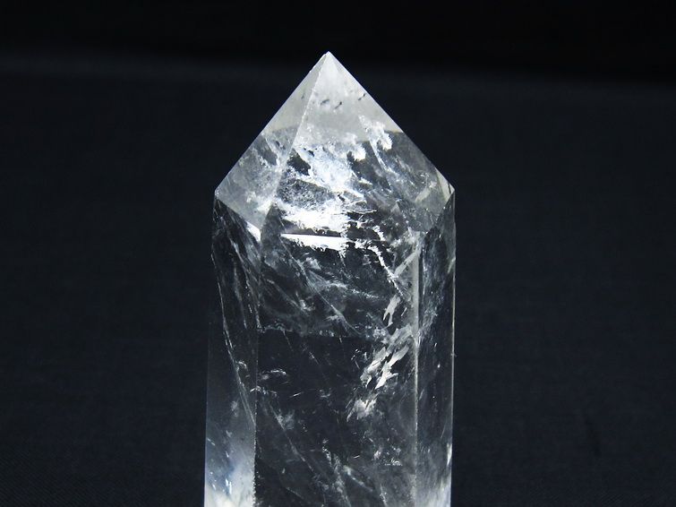 水晶 六角柱 ポイント 置物 一点物 142-10083