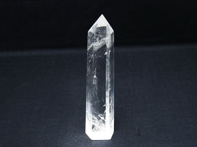 水晶 六角柱 ポイント 置物 一点物 142-10127