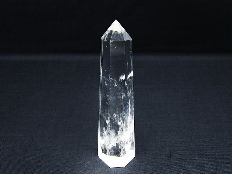 水晶 六角柱 ポイント 置物 一点物 142-10128