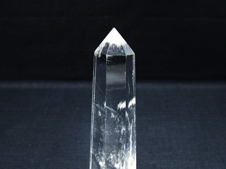水晶 六角柱 ポイント 置物 一点物 142-10128