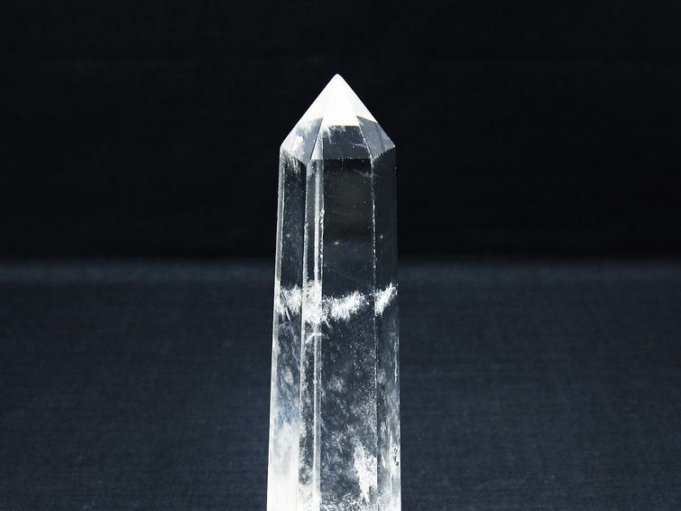 水晶 六角柱 ポイント 置物 一点物 142-10128