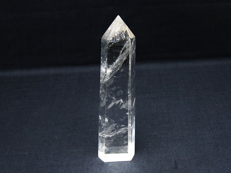 水晶 六角柱 ポイント 置物 一点物 142-10131