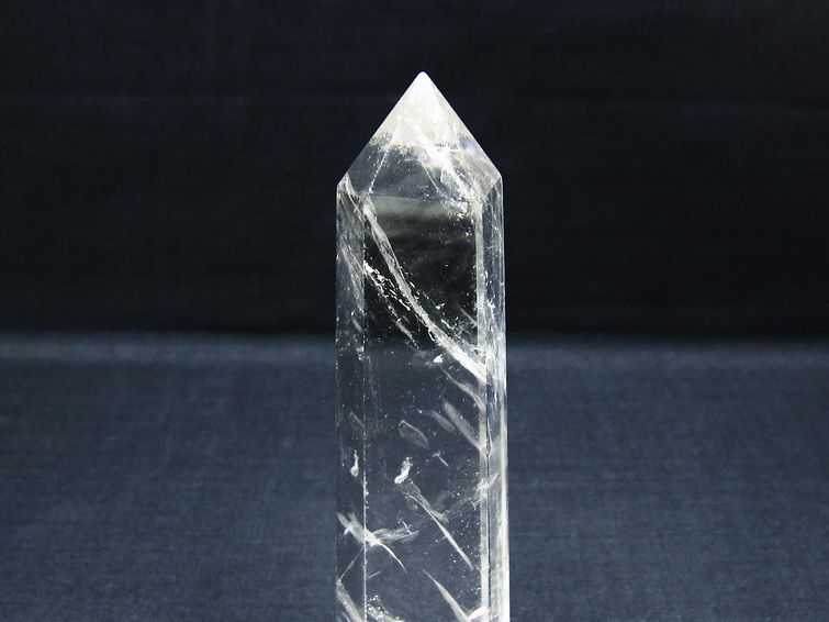 水晶 六角柱 ポイント 置物 一点物 142-10131