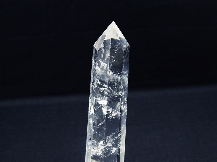水晶 六角柱 ポイント 置物 一点物 142-10132