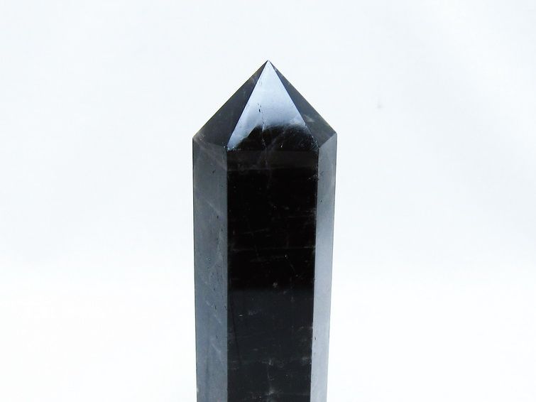 モリオン ポイント 黒水晶 六角柱 142-10739 【sold out】