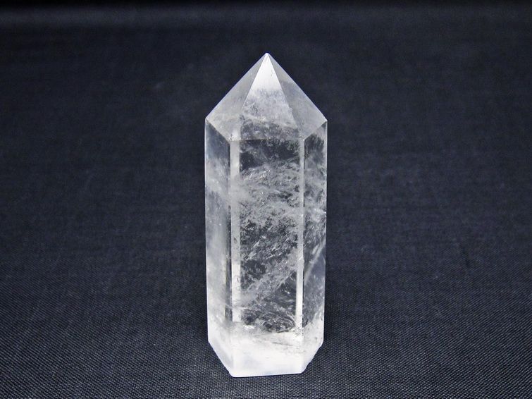 水晶 六角柱 ポイント 置物 一点物 142-10991