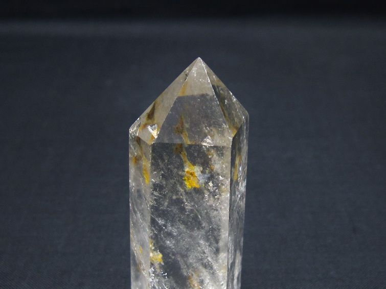 水晶 六角柱 ポイント 置物 一点物 142-11004