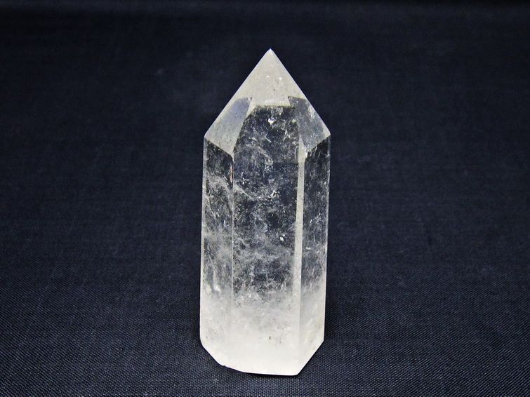 水晶 六角柱 ポイント 置物 一点物 142-11006