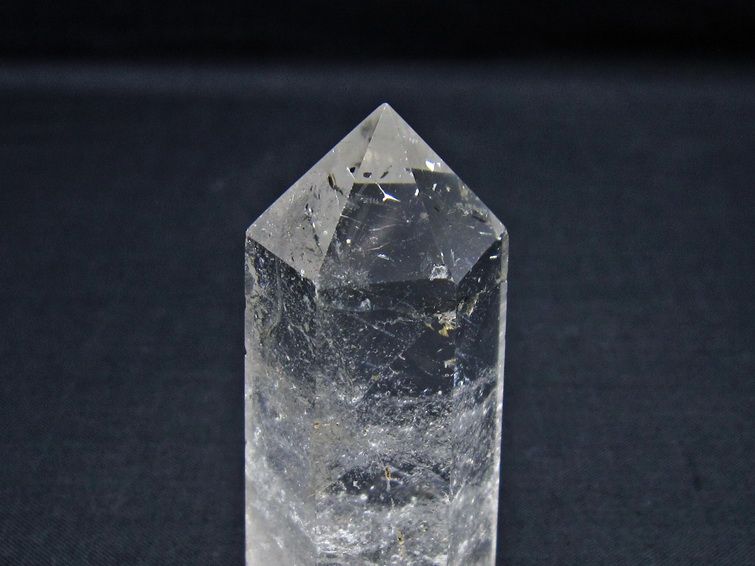 水晶 六角柱 ポイント 置物 一点物 142-11008