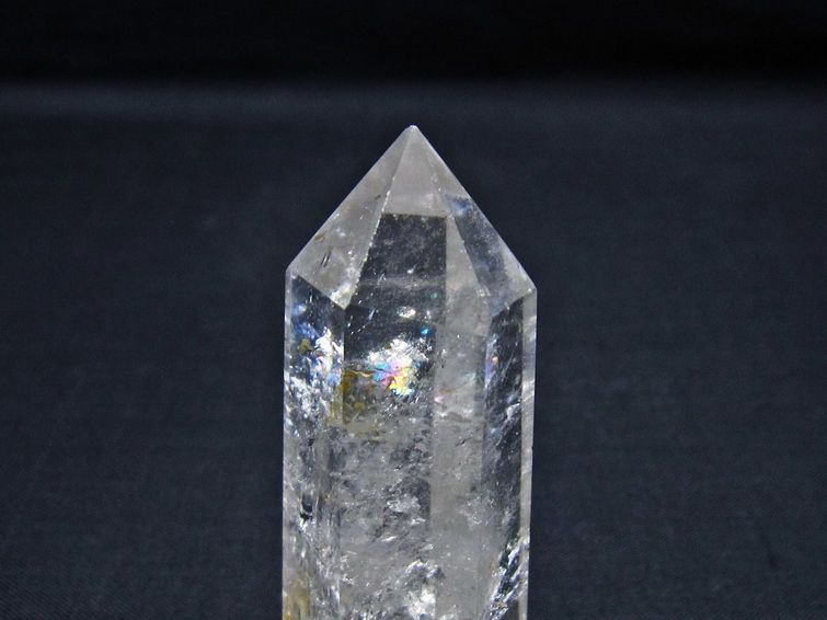 水晶 六角柱 ポイント 置物 一点物 142-11011