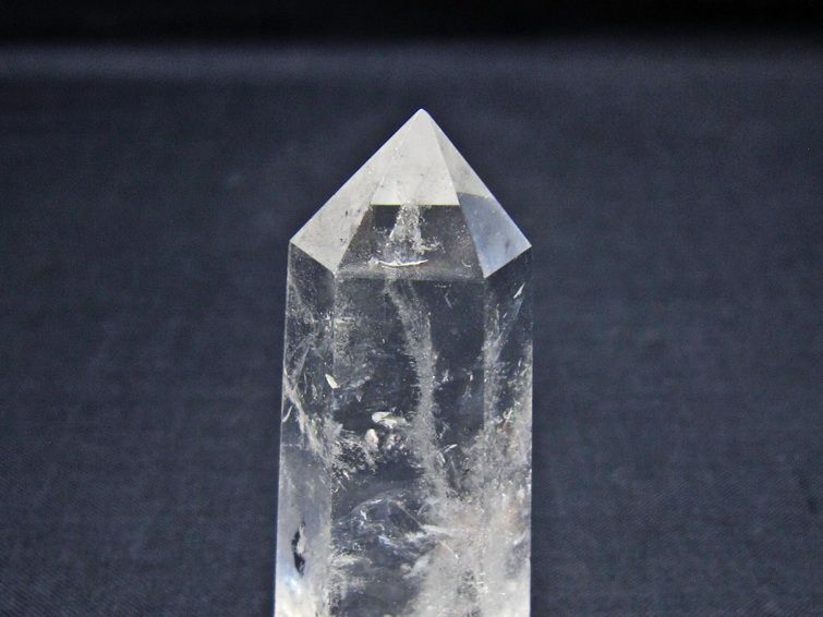 水晶 六角柱 ポイント 置物 一点物 142-11051