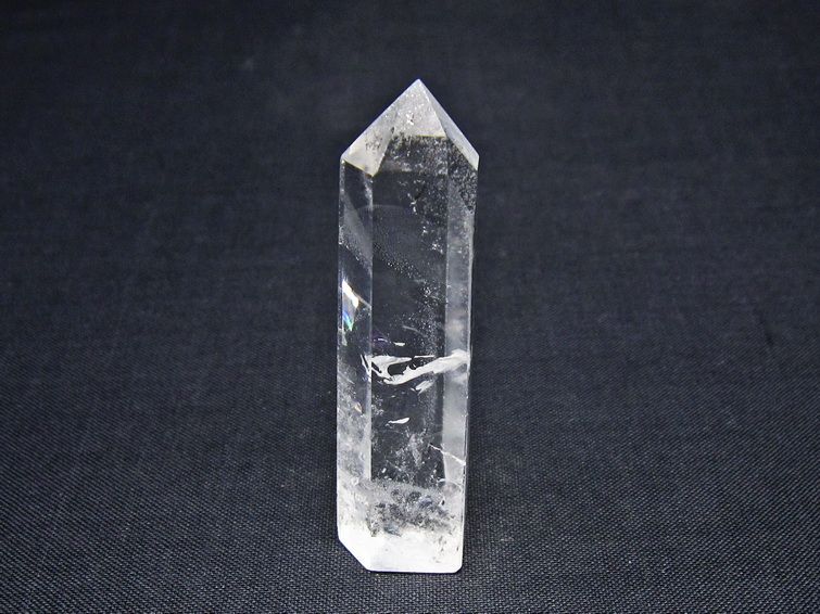 水晶 六角柱 ポイント 置物 一点物 142-11073