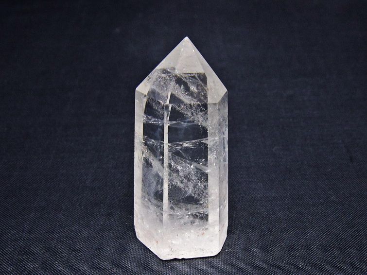 水晶 六角柱 ポイント 置物 一点物 142-11075