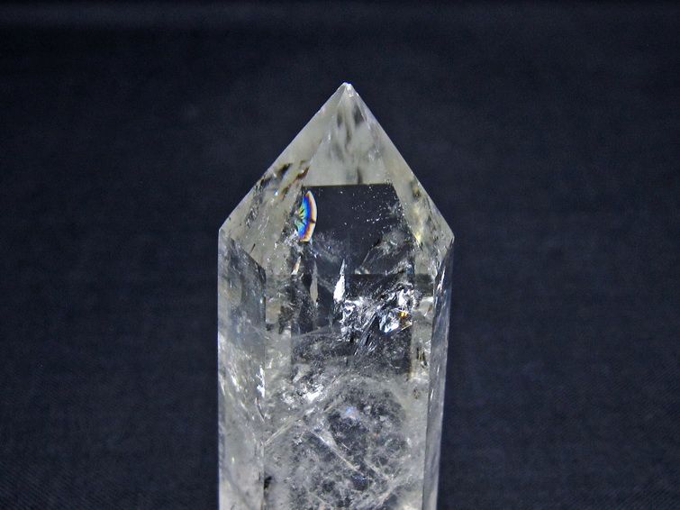 水晶 六角柱 ポイント 置物 一点物 142-11092
