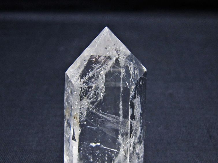 水晶 六角柱 ポイント 置物 一点物 142-11108