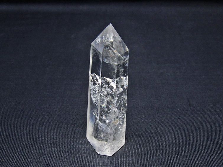 水晶 六角柱 ポイント 置物 一点物 142-11116