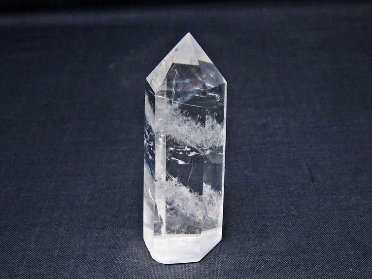 水晶 六角柱 ポイント 置物 一点物 142-11117