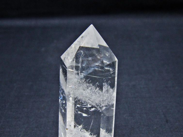 水晶 六角柱 ポイント 置物 一点物 142-11117