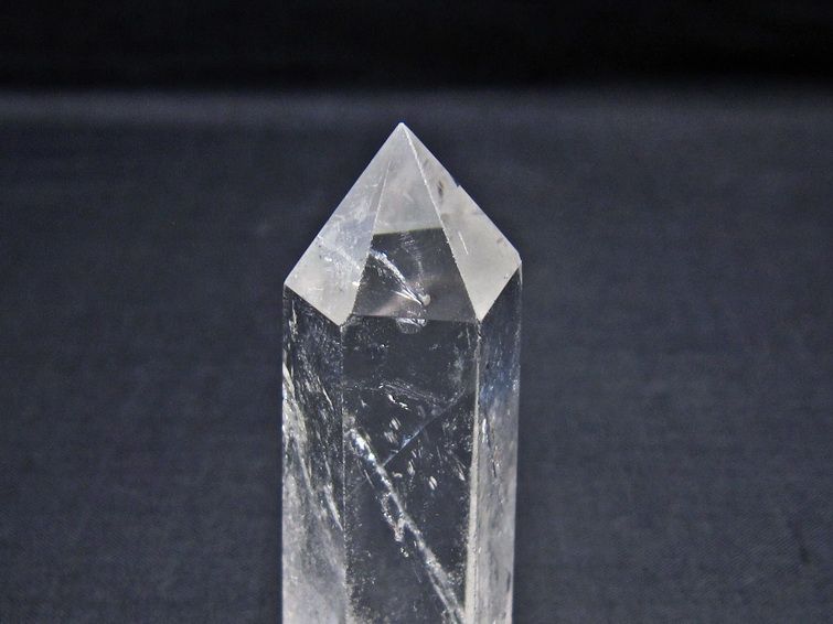 水晶 六角柱 ポイント 置物 一点物 142-11122