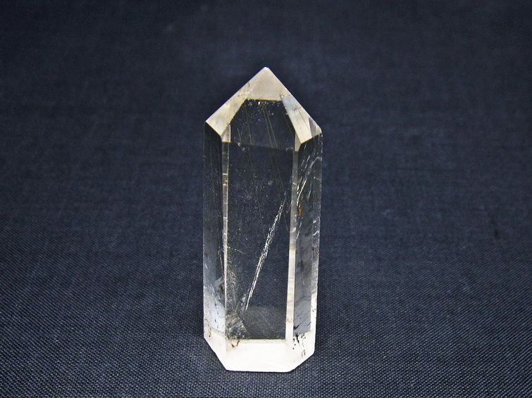 水晶 六角柱 ルチルクォーツ ポイント 置物 一点物 142-11185