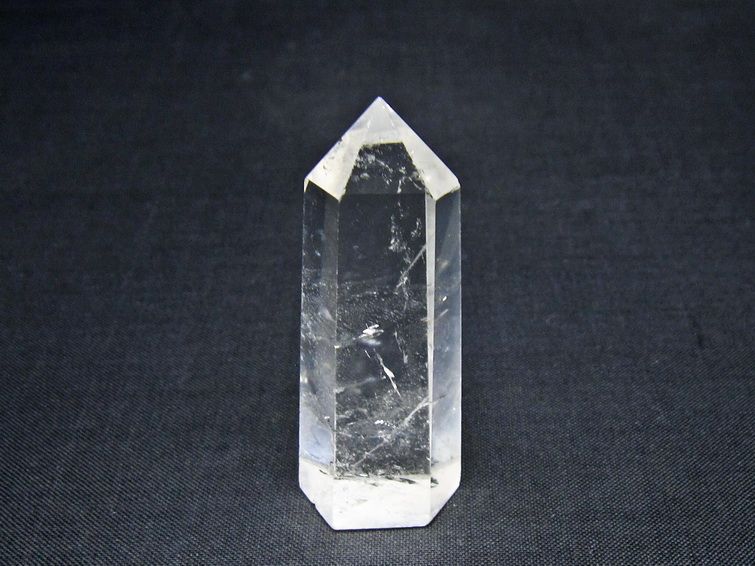 水晶 六角柱 ルチルクォーツ ポイント 置物 一点物 142-11186