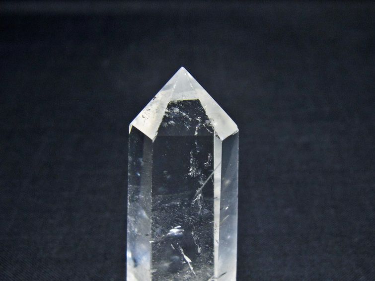 水晶 六角柱 ルチルクォーツ ポイント 置物 一点物 142-11186