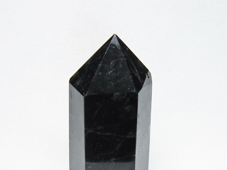 モリオン 六角柱 黒水晶 ポイント 置物 一点物 142-11199