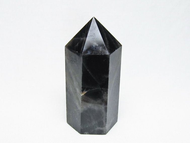 モリオン 六角柱 黒水晶 ポイント 置物 一点物 142-11200