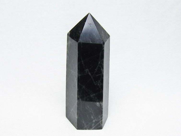 モリオン 六角柱 黒水晶 ポイント 置物 一点物 142-11201