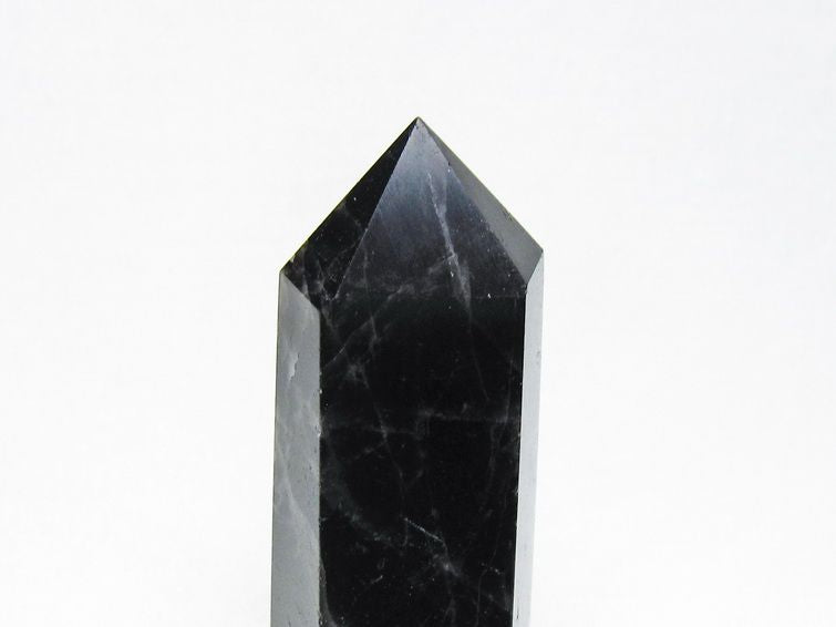 モリオン 六角柱 黒水晶 ポイント 置物 一点物 142-11201