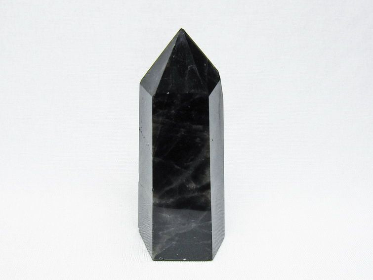 モリオン 六角柱 黒水晶 ポイント 置物 一点物 142-11202