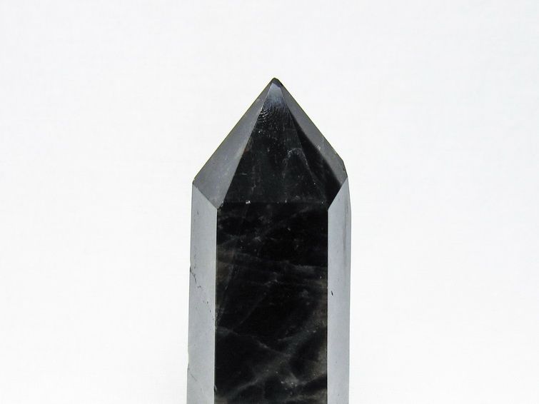 モリオン 六角柱 黒水晶 ポイント 置物 一点物 142-11202